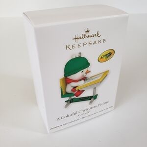 NEW Hallmark Keepsake Ornament - Crayola A Colorful Christmas Picture Dated 2012